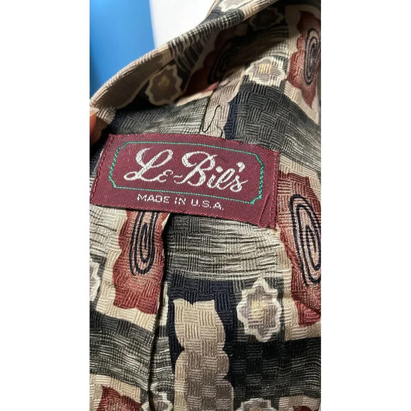 Le Blis 100% Silk Tie Made in The USA - Picture 4 of 5